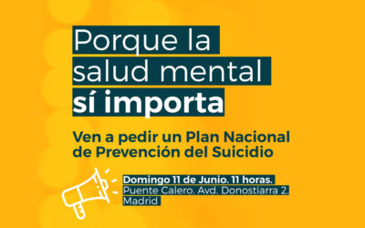 Ven a pedir un Plan Nacional de Prevención del Suicidio