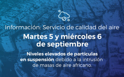 Información sobre contaminación atmosférica partículas en suspensión