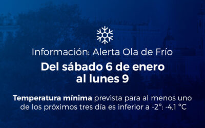Información sobre ola de frío: alerta por temperaturas mínimas para lo próximos tres días