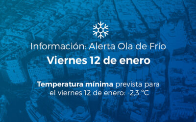 Alerta ola de frío el viernes, 12 de enero