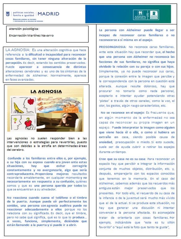 “La agnosia”