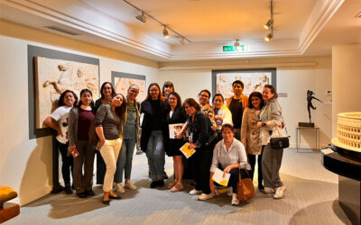Estudiantes del certificado de sociosanitaria en ASISPA visitan el Museo Tiflológico de la ONCE