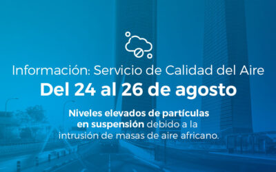 Alerta Salud Ambiental del 24 al 26 de agosto de 2024: partículas en suspensión por intrusión sahariana