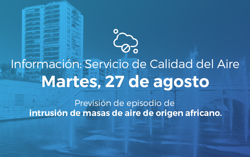 Alerta Salud Ambiental 27 de agosto de 2024: episodio de intrusión de masas de aire de origen africano
