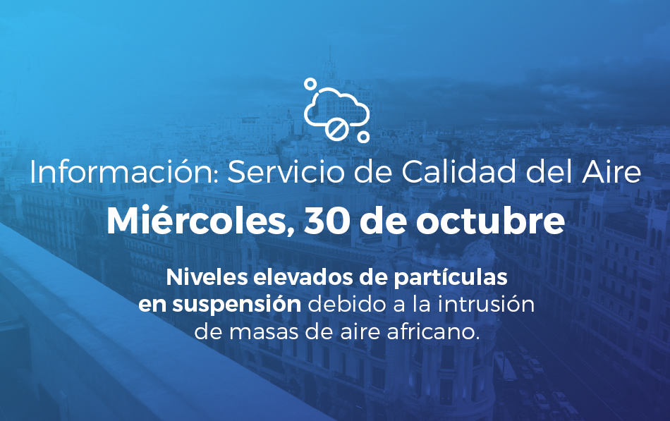 Alerta Salud Ambiental 30 de octubre de 2024: episodio de intrusión de masas de aire de origen africano