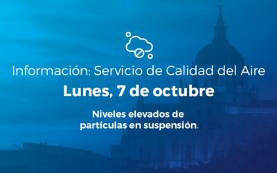 Alerta Salud Ambiental para el 7 de octubre de 2024: niveles elevados de partículas en suspensión