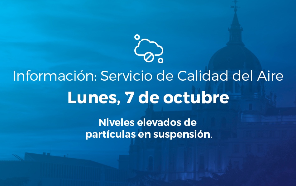 Alerta Salud Ambiental para el 7 de octubre de 2024: niveles elevados de partículas en suspensión