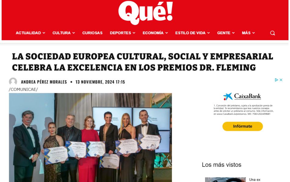 Premios Dr. Fleming a la Excelencia Sanitaria