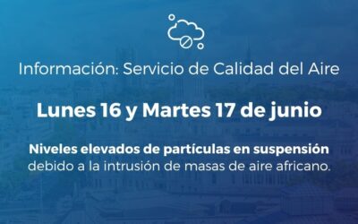 Alerta Salud Ambiental 16 y 17 de junio de 2025: episodio de intrusión de masas de aire de origen africano