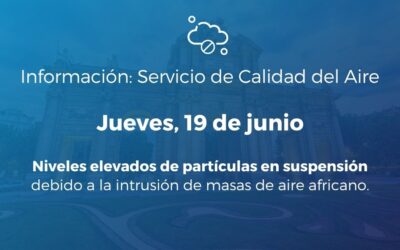 Alerta Salud Ambiental 19 de junio de 2025: episodio de intrusión de masas de aire de origen africano