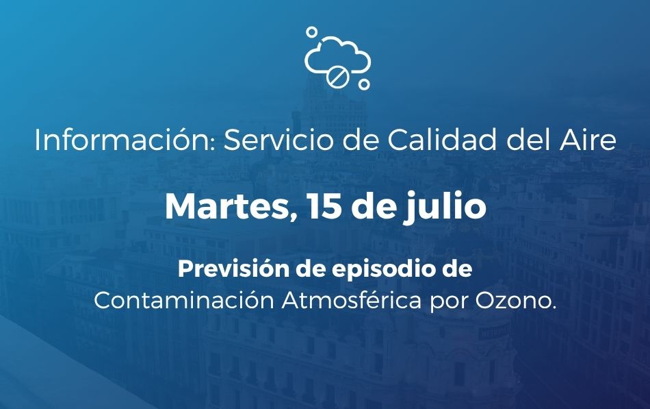 Alerta salud ambiental de 15 de julio de 2025