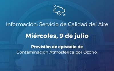 Alerta Salud Ambiental miércoles 9 de julio de 2025: episodio de contaminación atmosférica por ozono