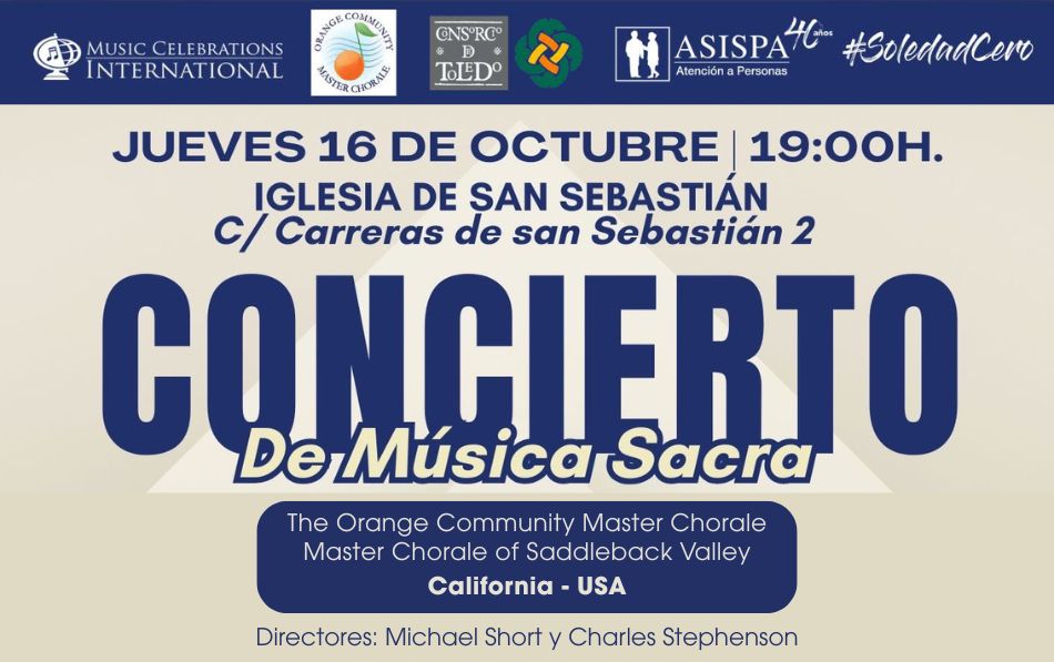 #SoledadCero presenta en Toledo un concierto gratuito de Música Sacra