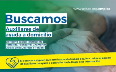 ¿Te gustaría trabajar como auxiliar de ayuda a domicilio en Madrid? ¡ASISPA te está buscando!