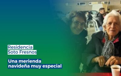 Una merienda navideña muy especial para las personas mayores de la Residencia Soto Fresnos