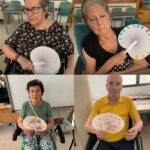 Participantes del taller de abanicos artesanos de Asispa II
